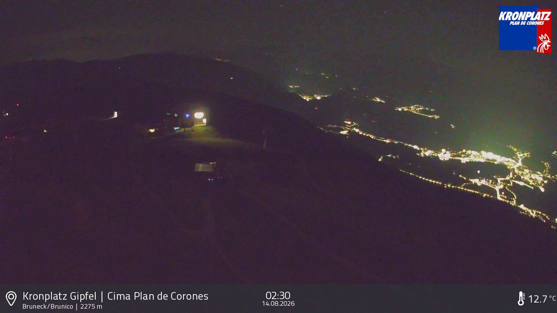 Archived image Webcam View To Brunico, Plan De Corones