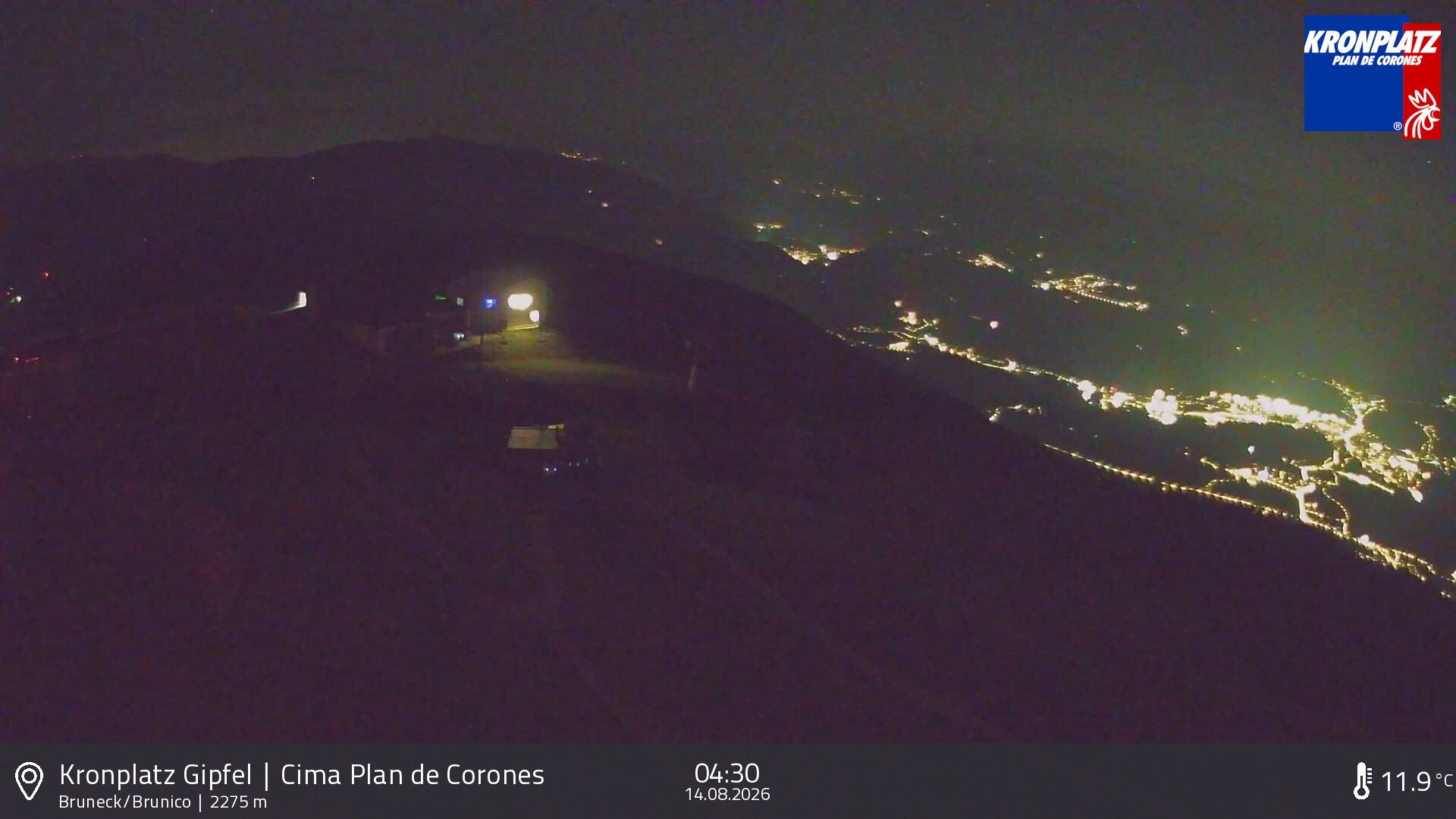 Archived image Webcam View To Brunico, Plan De Corones