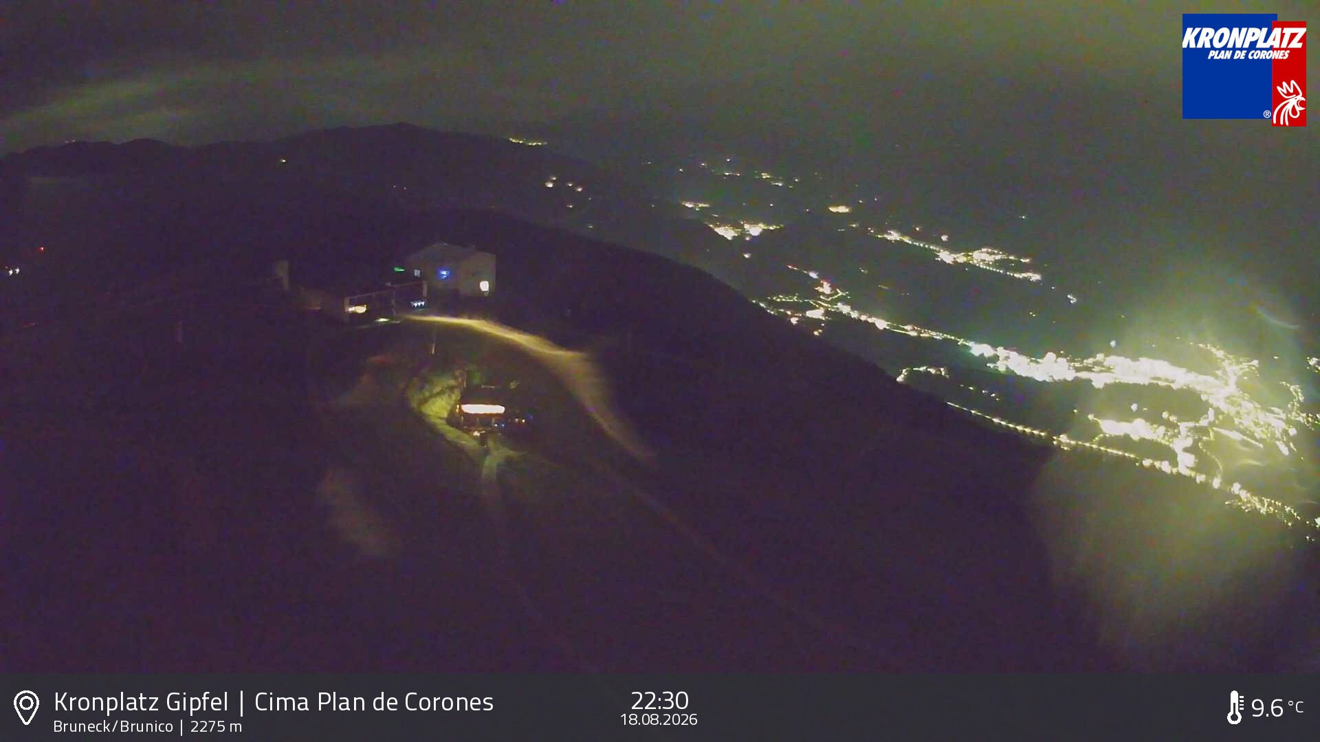 Archiv Foto Webcam Blick auf Bruneck, Kronplatz
