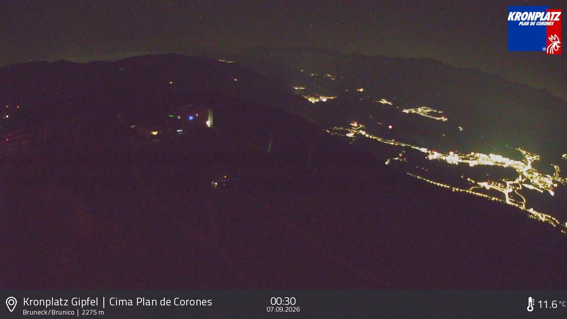 Archived image Webcam View To Brunico, Plan De Corones
