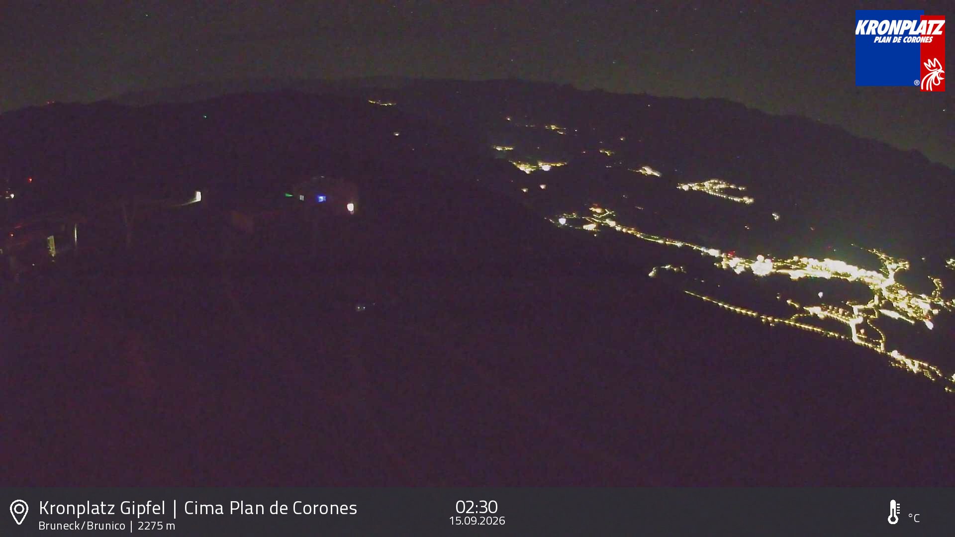 Archiv Foto Webcam Blick auf Bruneck, Kronplatz