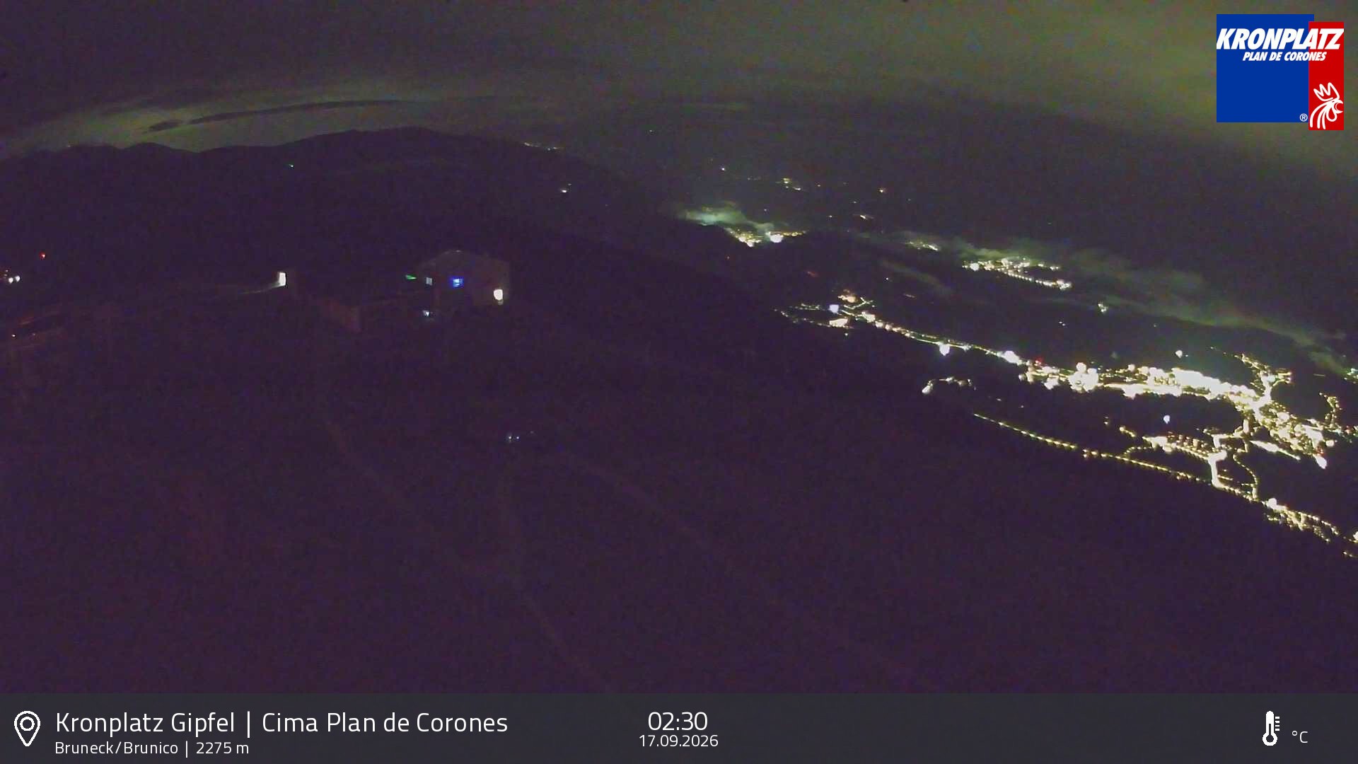 Archived image Webcam View To Brunico, Plan De Corones