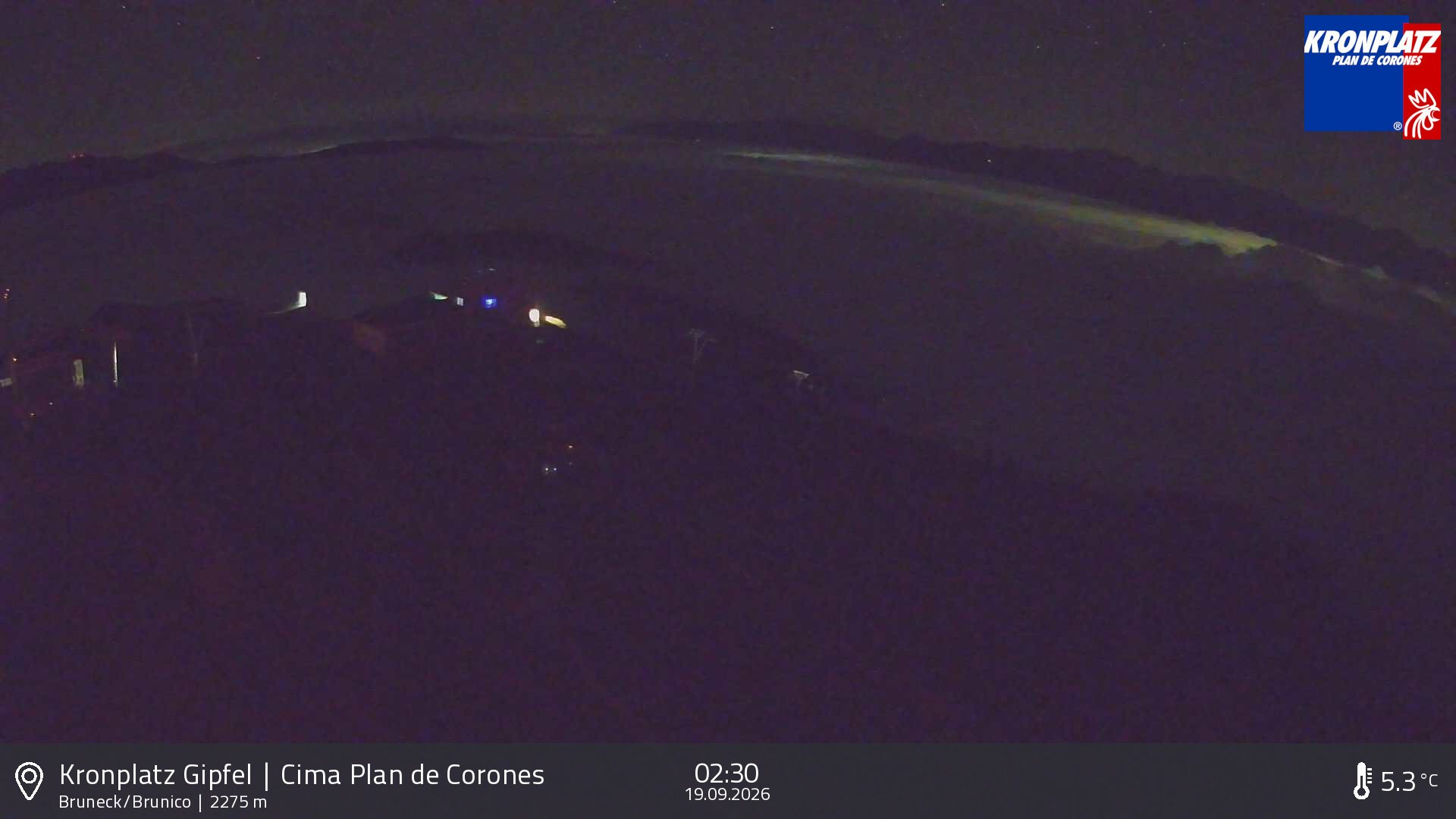 Archiv Foto Webcam Blick auf Bruneck, Kronplatz