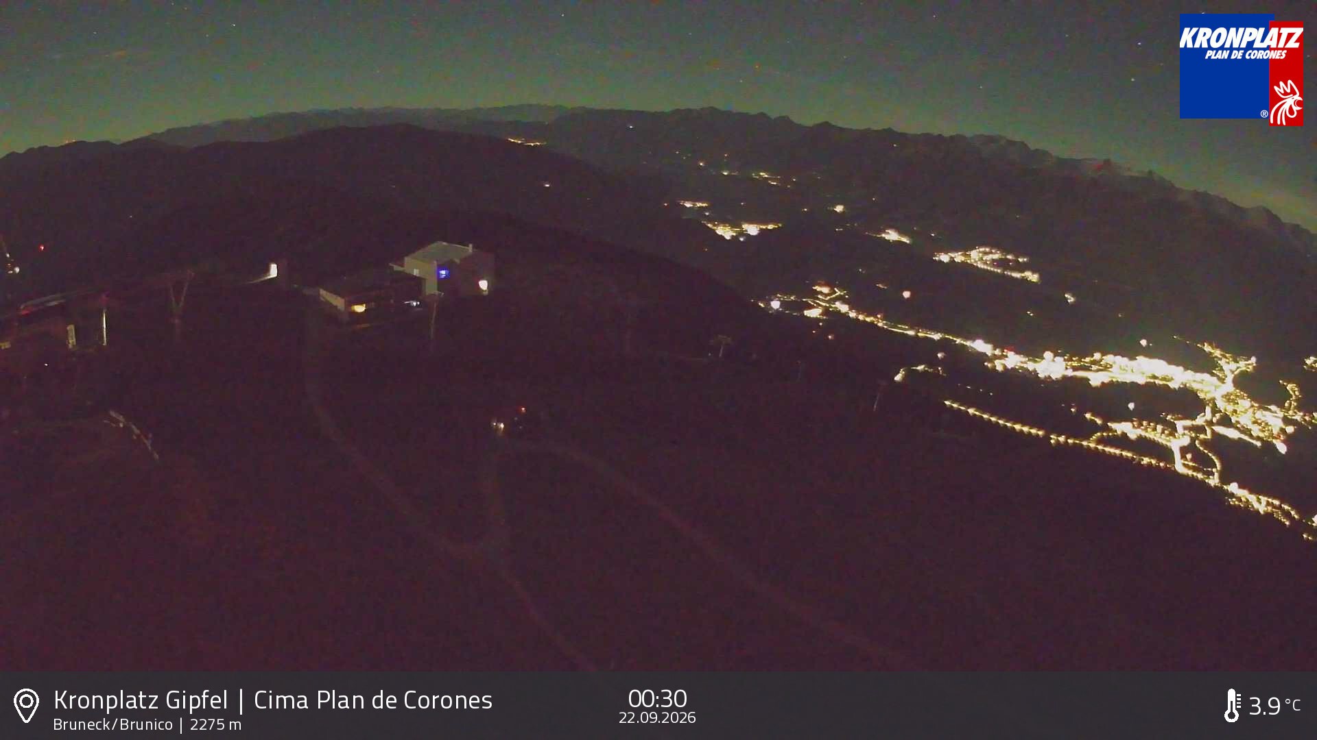 Archived image Webcam View To Brunico, Plan De Corones