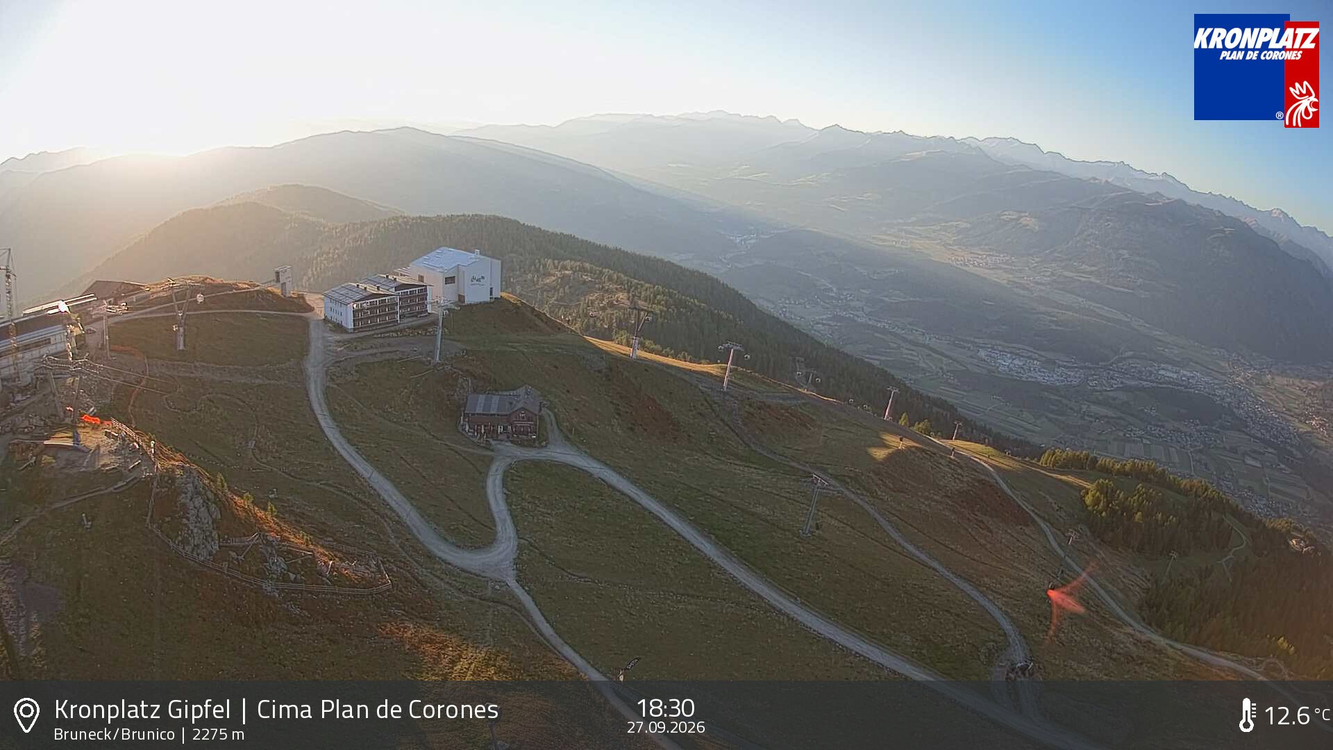 Archived image Webcam View To Brunico, Plan De Corones