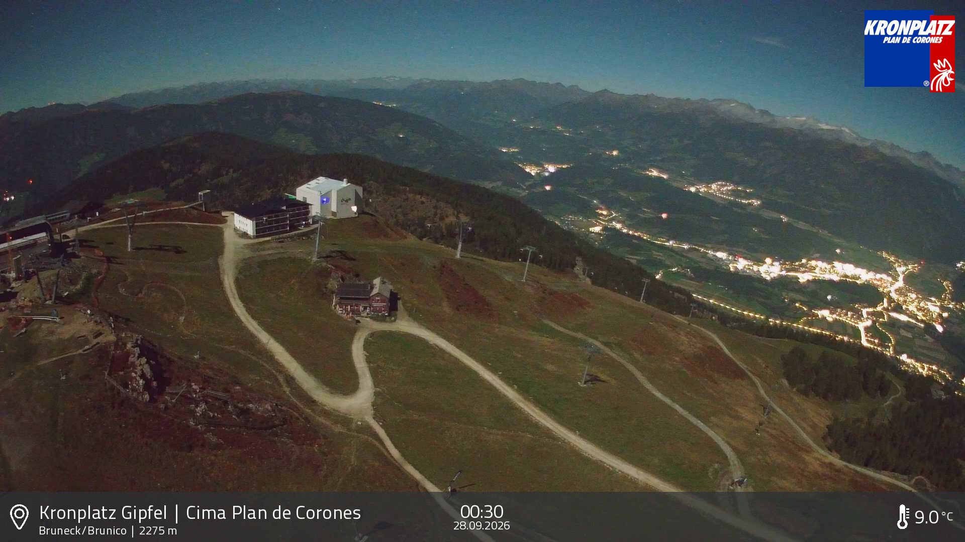 Archived image Webcam View To Brunico, Plan De Corones
