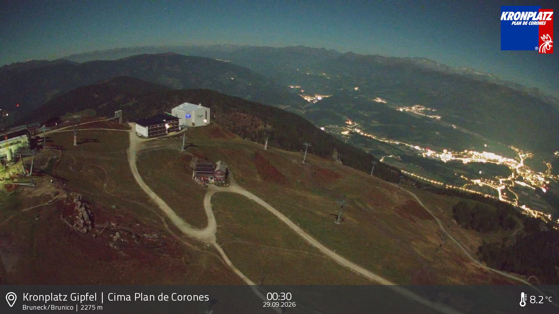 Archived image Webcam View To Brunico, Plan De Corones