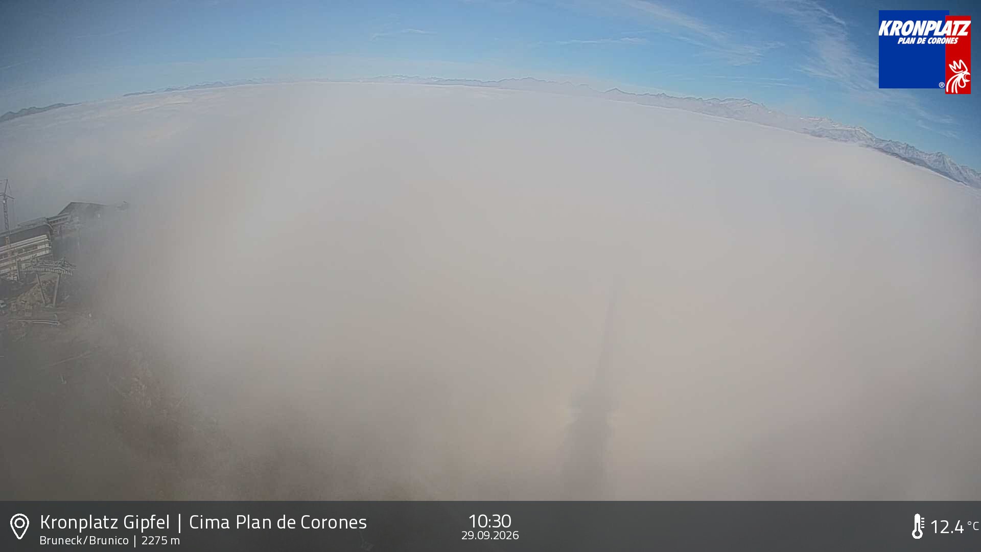 Archived image Webcam View To Brunico, Plan De Corones