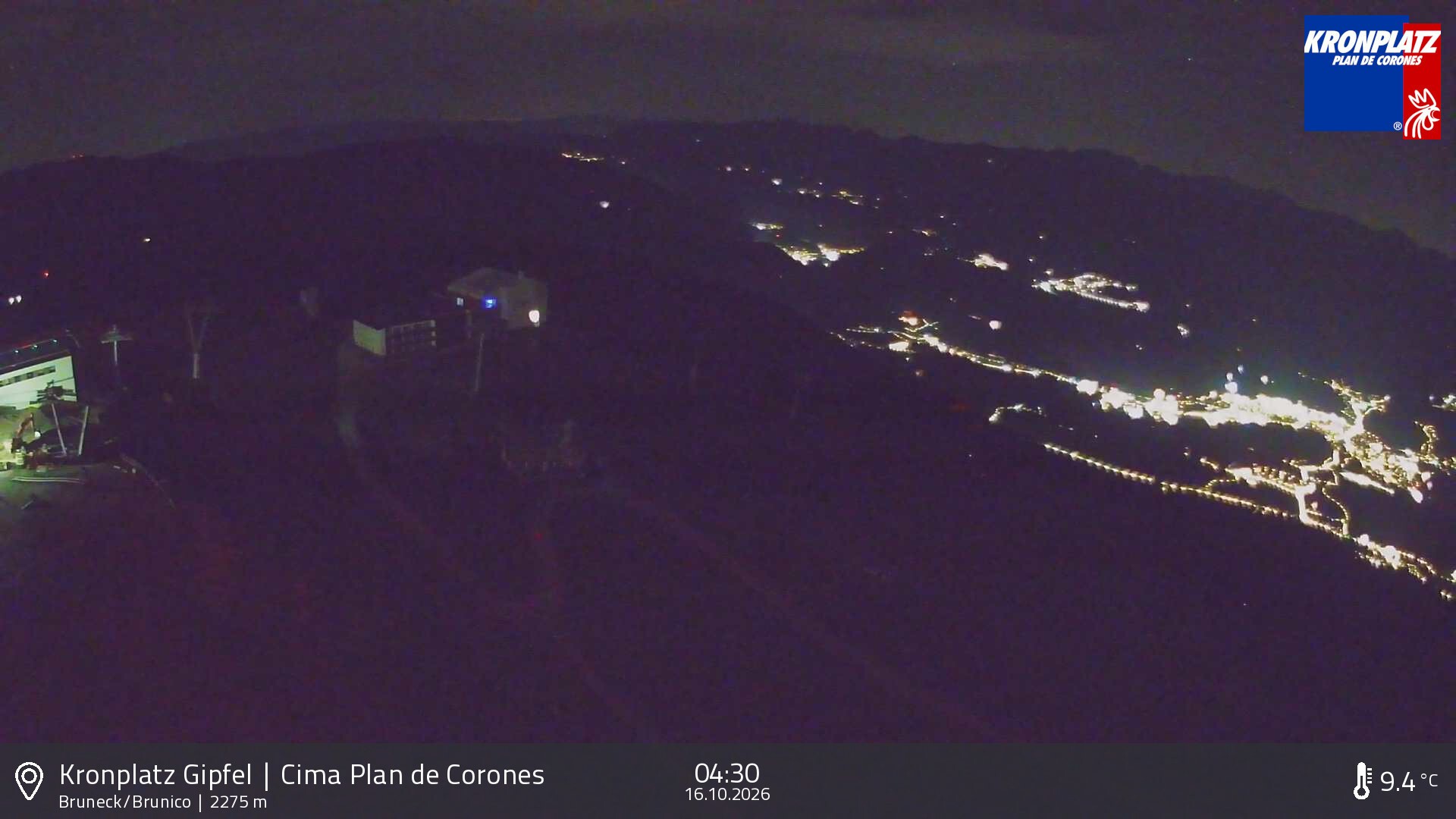 Archiv Foto Webcam Blick auf Bruneck, Kronplatz