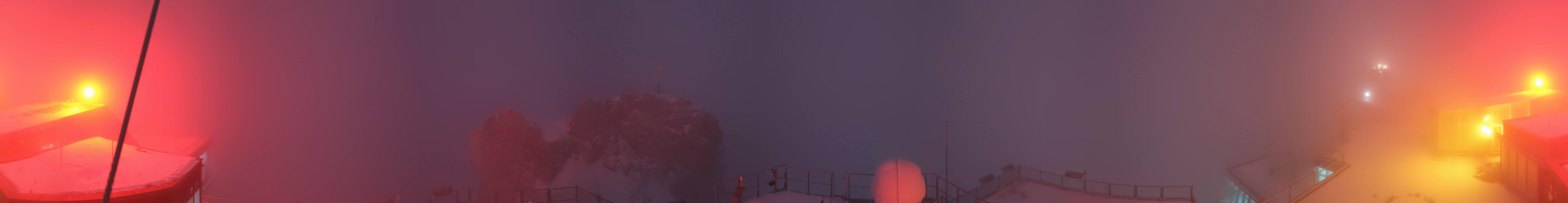 Archiv Foto Webcam Zugspitze: Panoramablick vom Gipfel