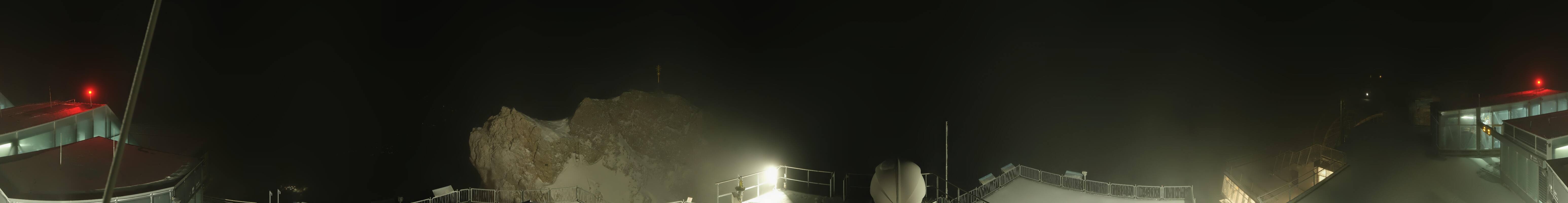 Archiv Foto Webcam Zugspitze: Panoramablick vom Gipfel