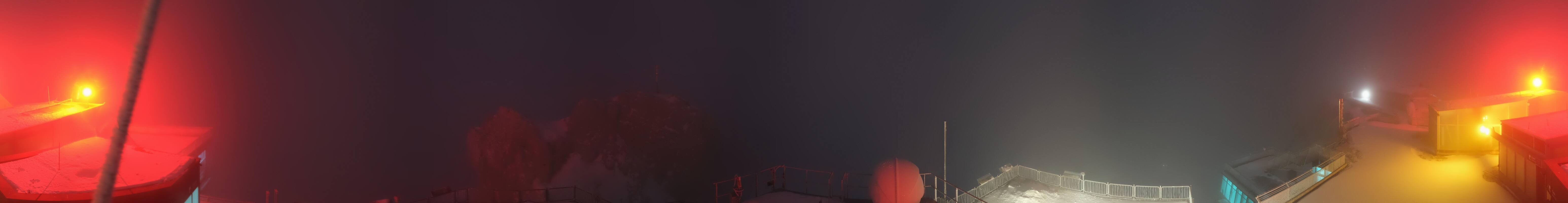 Archiv Foto Webcam Zugspitze: Panoramablick vom Gipfel