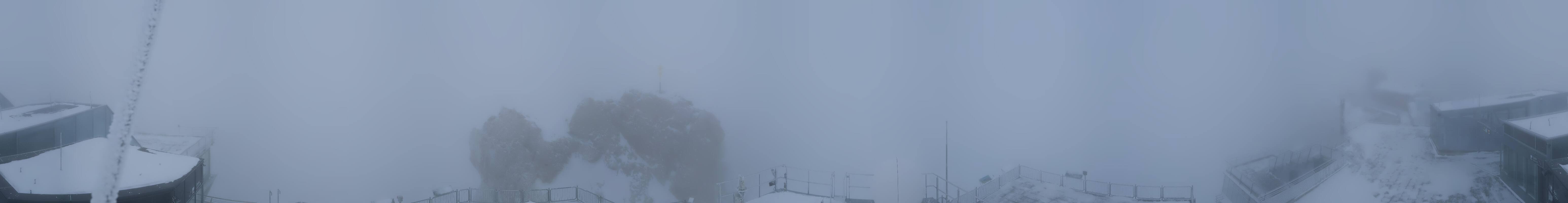 Archiv Foto Webcam Zugspitze: Panoramablick vom Gipfel