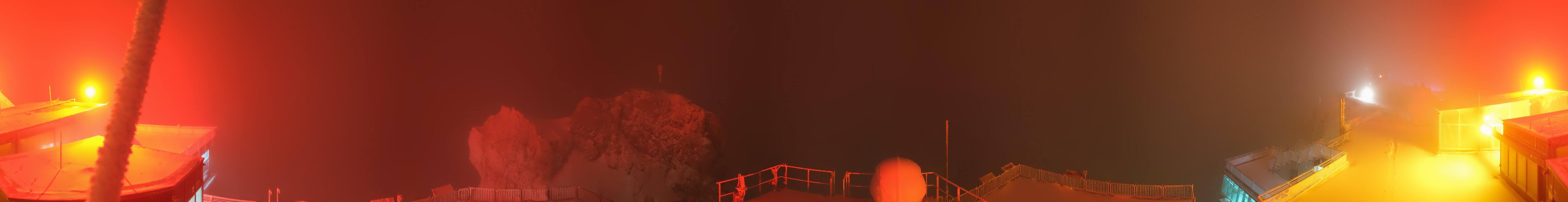 Archiv Foto Webcam Zugspitze: Panoramablick vom Gipfel