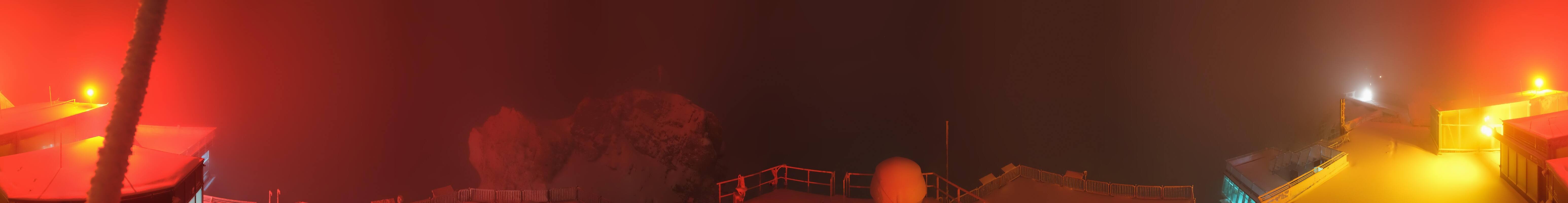 Archiv Foto Webcam Zugspitze: Panoramablick vom Gipfel