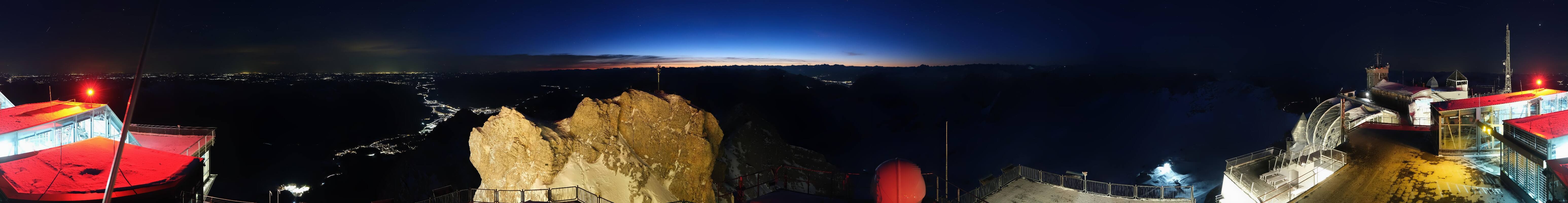 Archived image Webcam Panoramic View Zugspitze
