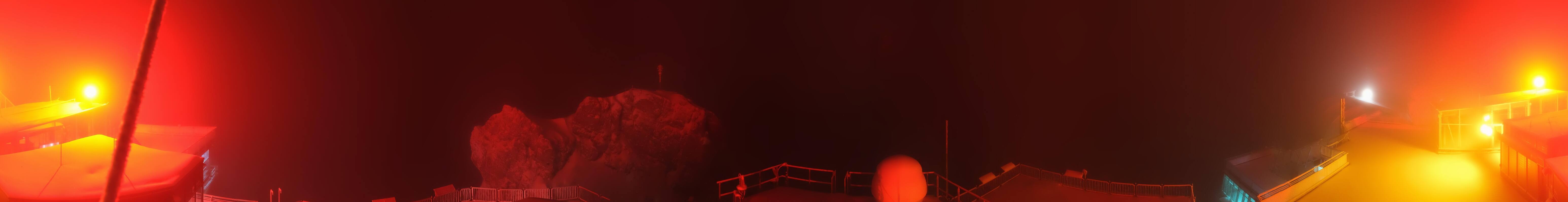 Archiv Foto Webcam Zugspitze: Panoramablick vom Gipfel