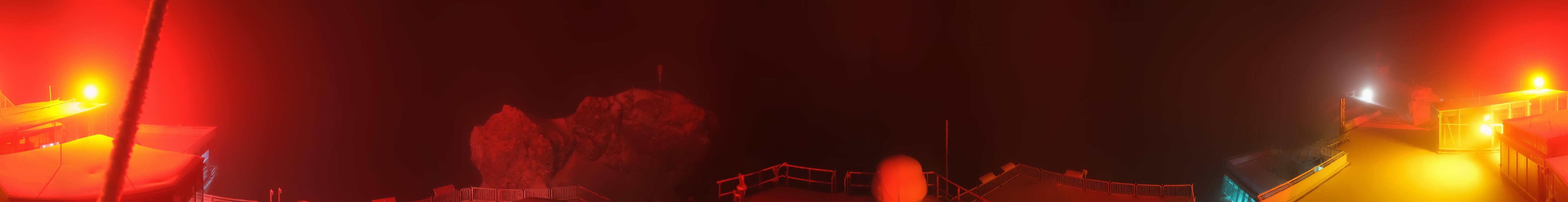 Archiv Foto Webcam Zugspitze: Panoramablick vom Gipfel