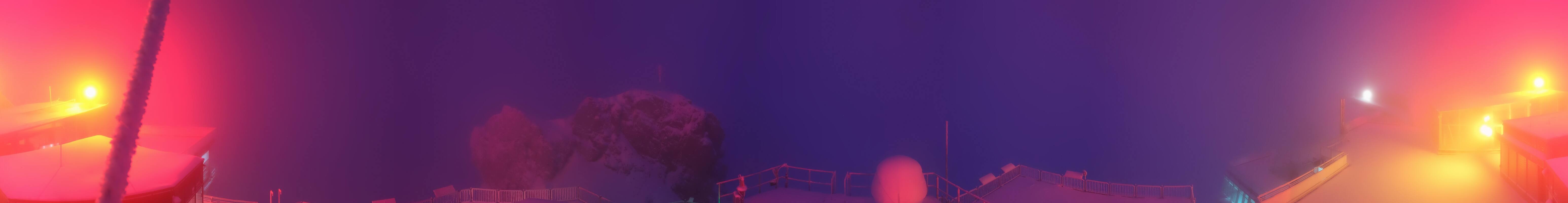 Archiv Foto Webcam Zugspitze: Panoramablick vom Gipfel