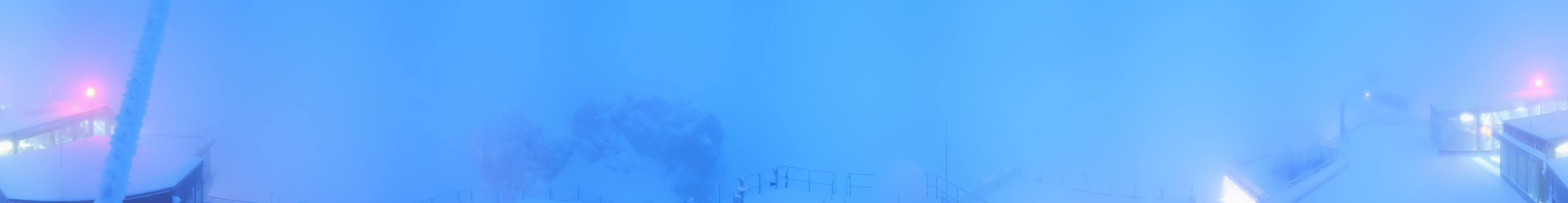 Archiv Foto Webcam Zugspitze: Panoramablick vom Gipfel