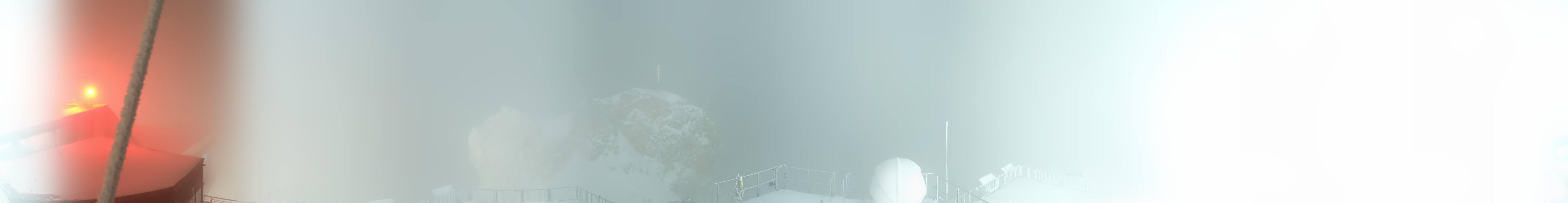 Archiv Foto Webcam Zugspitze: Panoramablick vom Gipfel