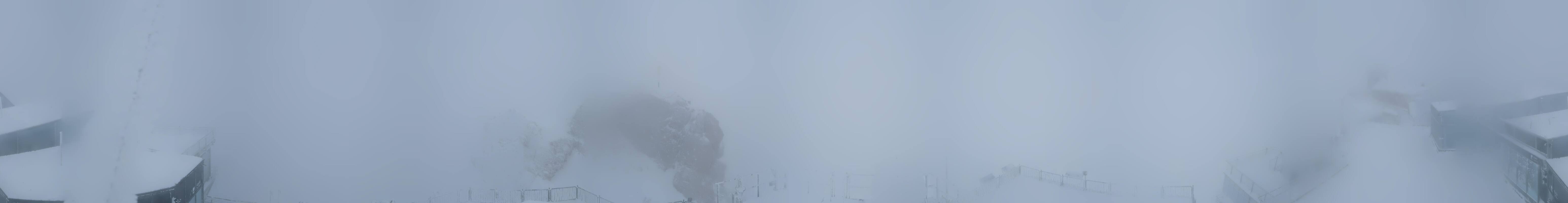 Archiv Foto Webcam Zugspitze: Panoramablick vom Gipfel
