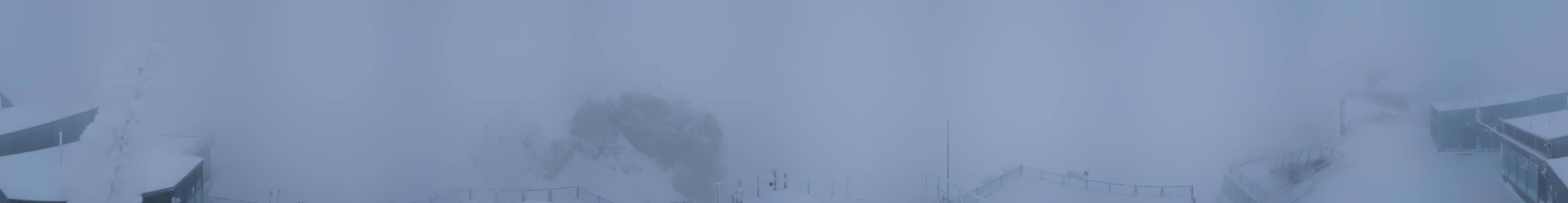 Archiv Foto Webcam Zugspitze: Panoramablick vom Gipfel