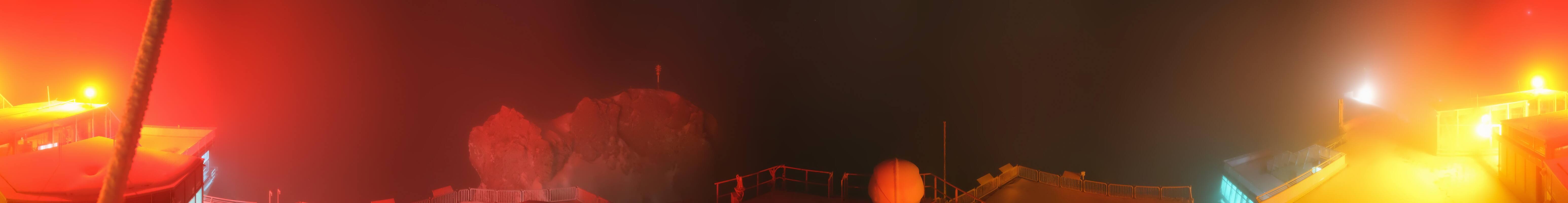 Archiv Foto Webcam Zugspitze: Panoramablick vom Gipfel