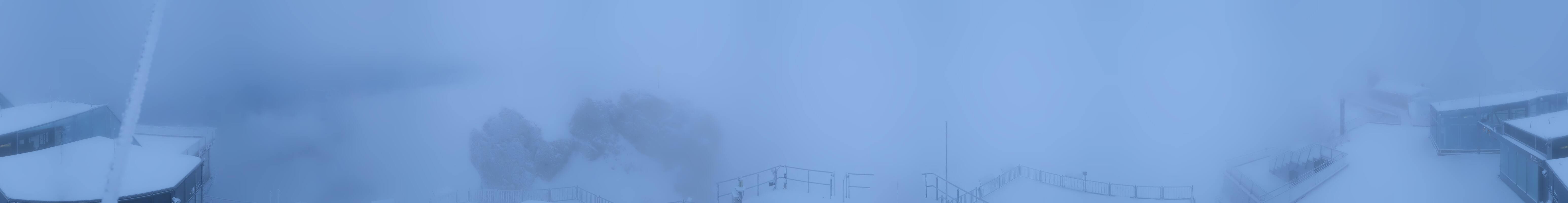 Archiv Foto Webcam Zugspitze: Panoramablick vom Gipfel