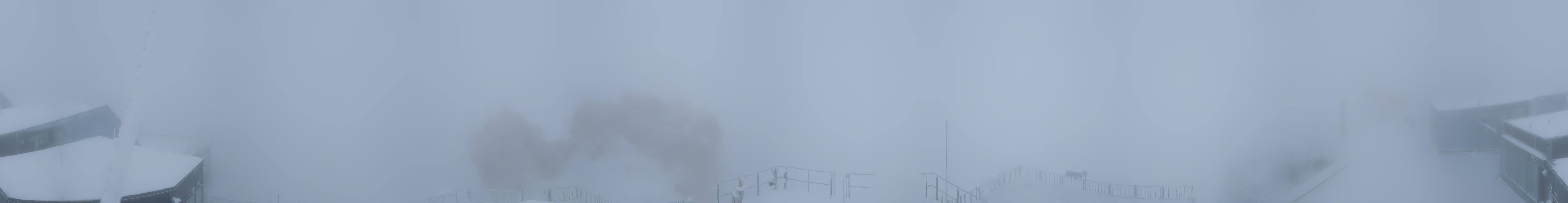 Archiv Foto Webcam Zugspitze: Panoramablick vom Gipfel
