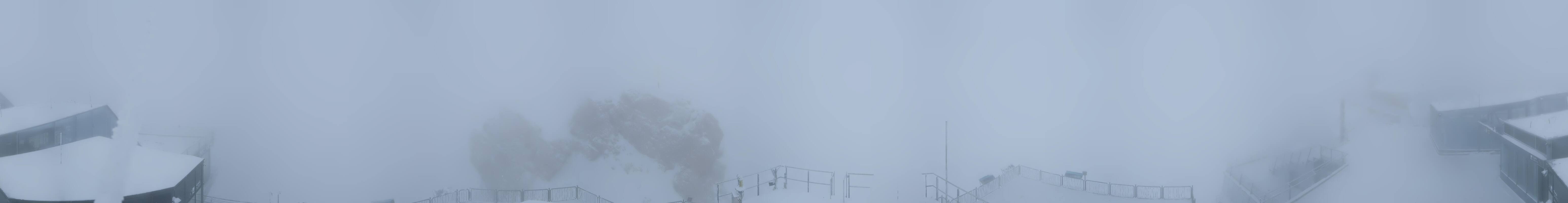 Archiv Foto Webcam Zugspitze: Panoramablick vom Gipfel