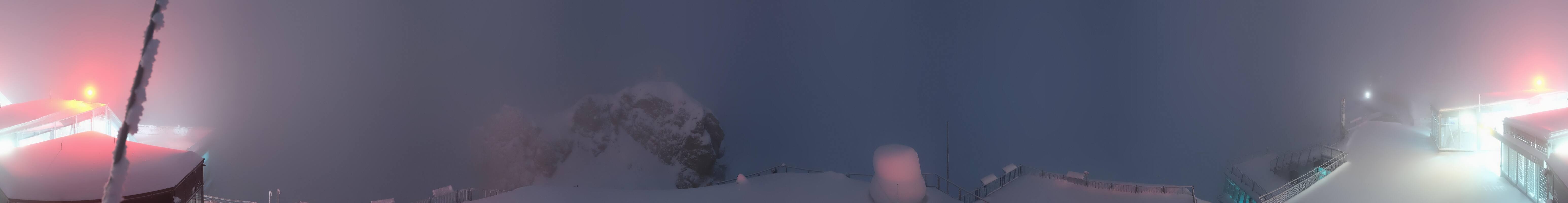 Archiv Foto Webcam Zugspitze: Panoramablick vom Gipfel