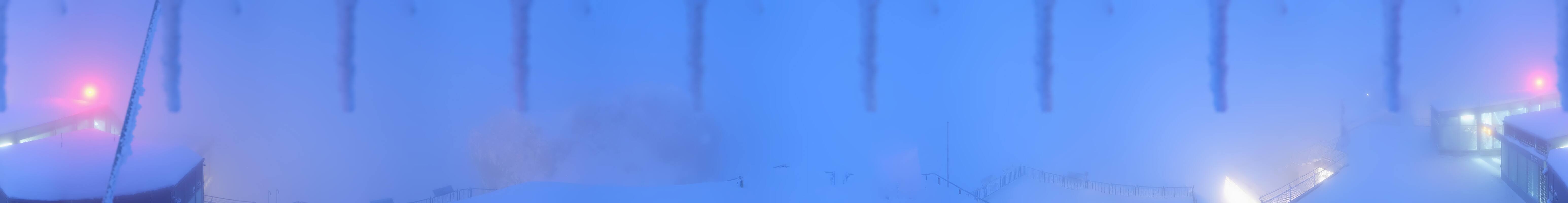 Archiv Foto Webcam Zugspitze: Panoramablick vom Gipfel