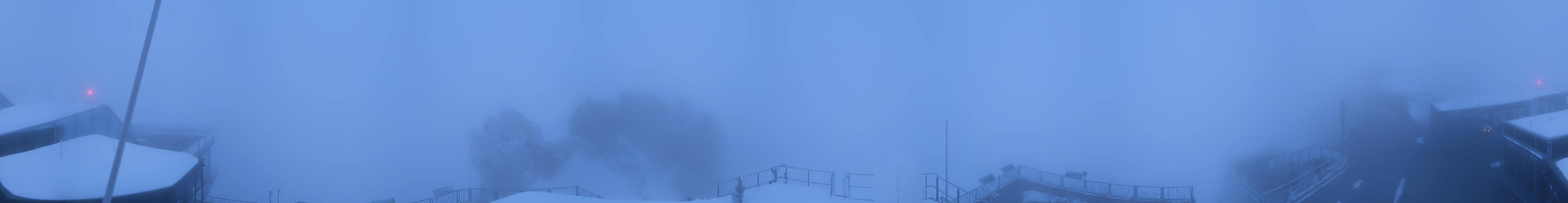 Archiv Foto Webcam Zugspitze: Panoramablick vom Gipfel