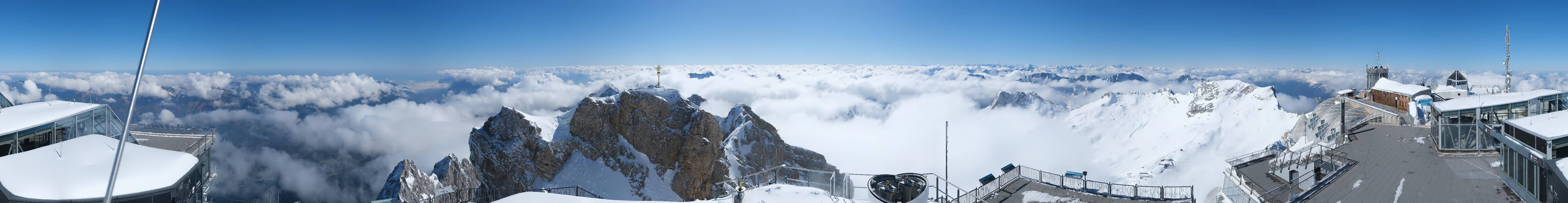 Archived image Webcam Panoramic View Zugspitze