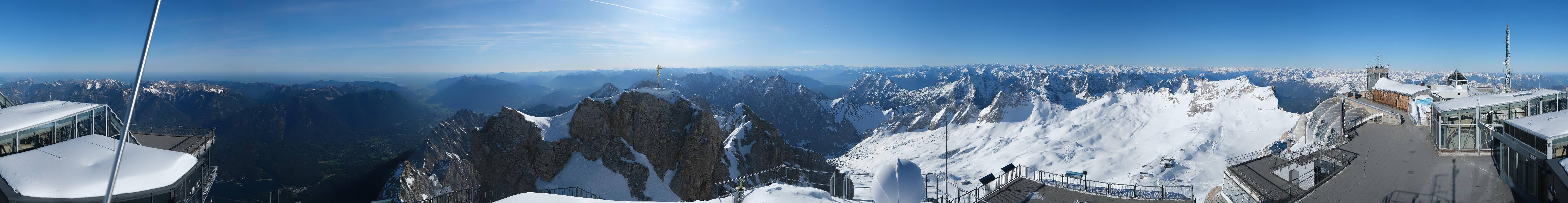 Archived image Webcam Panoramic View Zugspitze