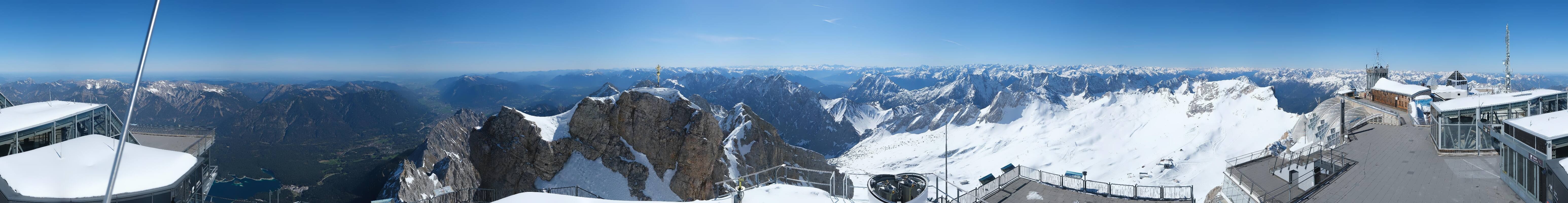 Archived image Webcam Panoramic View Zugspitze