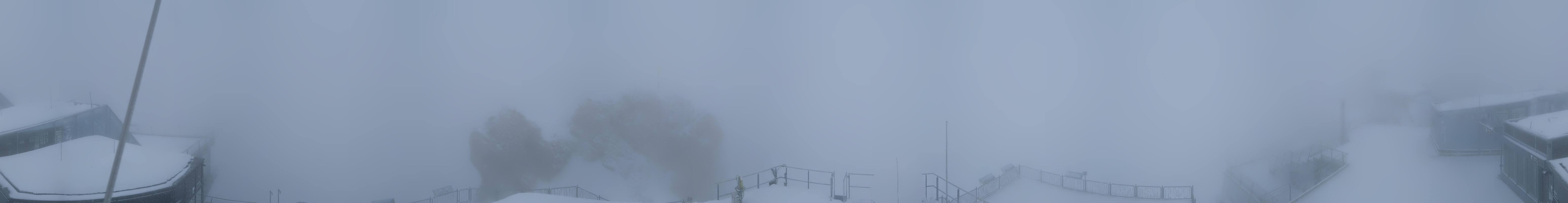 Archiv Foto Webcam Zugspitze: Panoramablick vom Gipfel