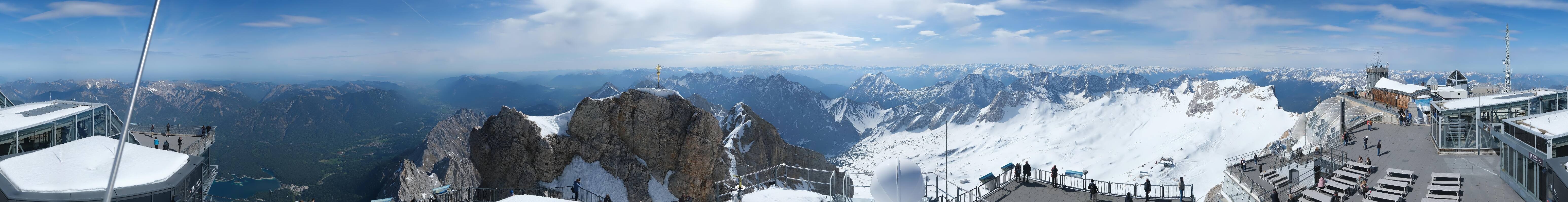 Archived image Webcam Panoramic View Zugspitze