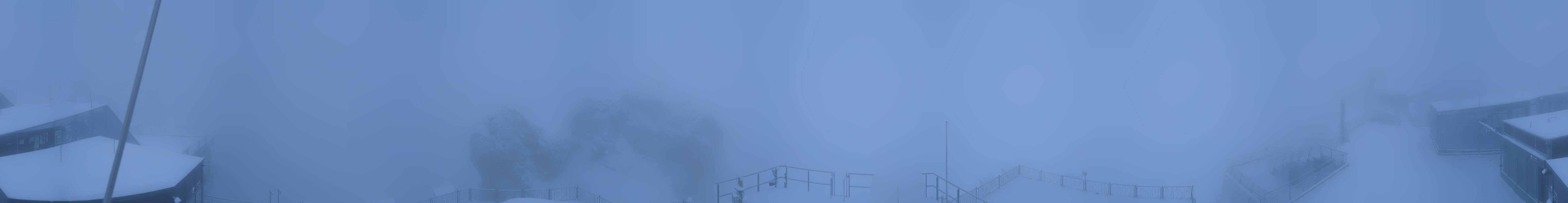 Archiv Foto Webcam Zugspitze: Panoramablick vom Gipfel