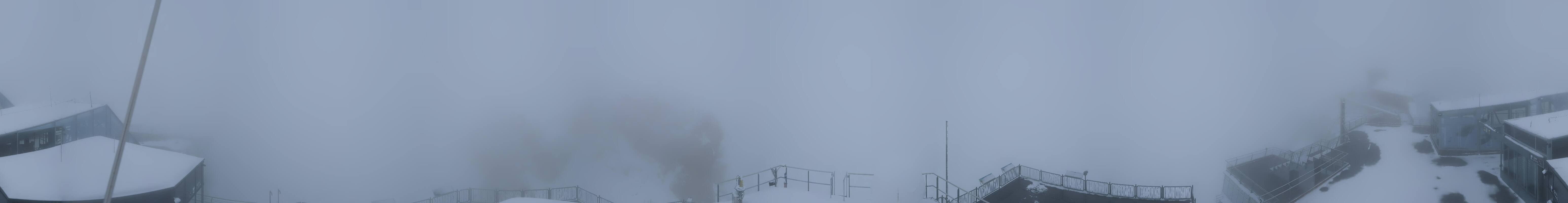 Archiv Foto Webcam Zugspitze: Panoramablick vom Gipfel