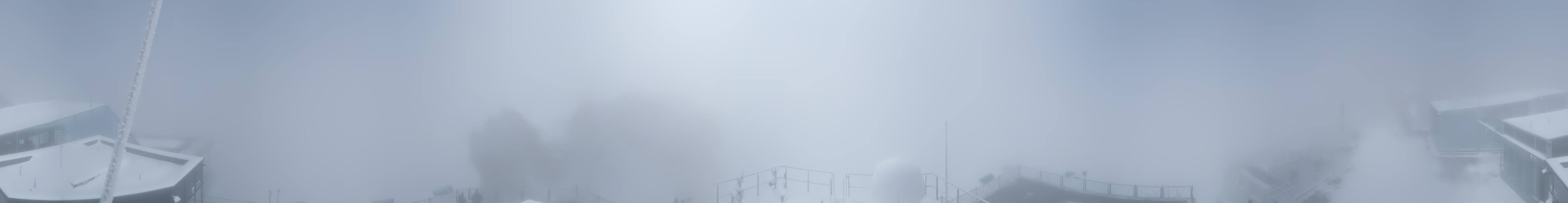 Archiv Foto Webcam Zugspitze: Panoramablick vom Gipfel