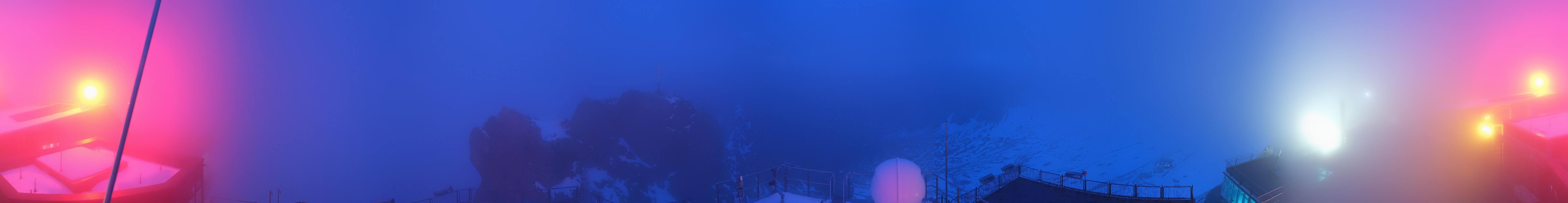 Archiv Foto Webcam Zugspitze: Panoramablick vom Gipfel