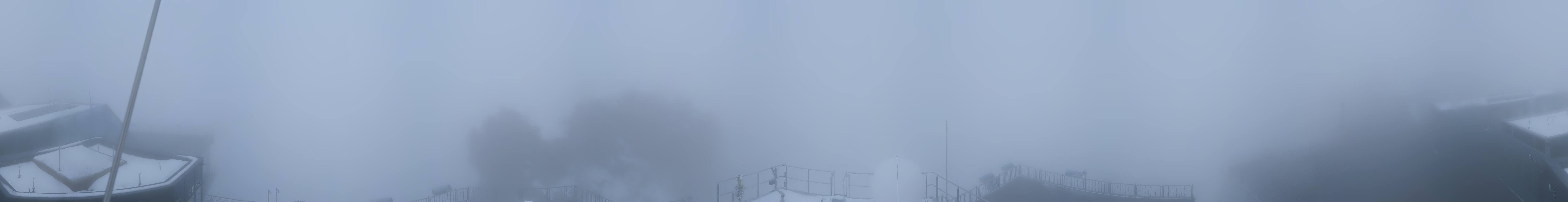 Archiv Foto Webcam Zugspitze: Panoramablick vom Gipfel