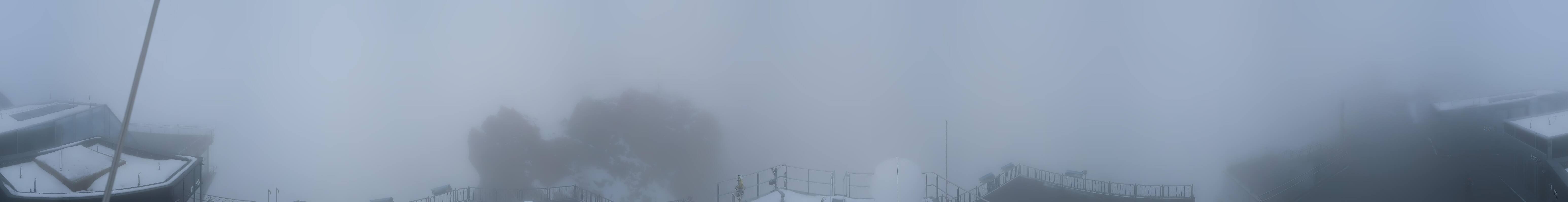 Archiv Foto Webcam Zugspitze: Panoramablick vom Gipfel