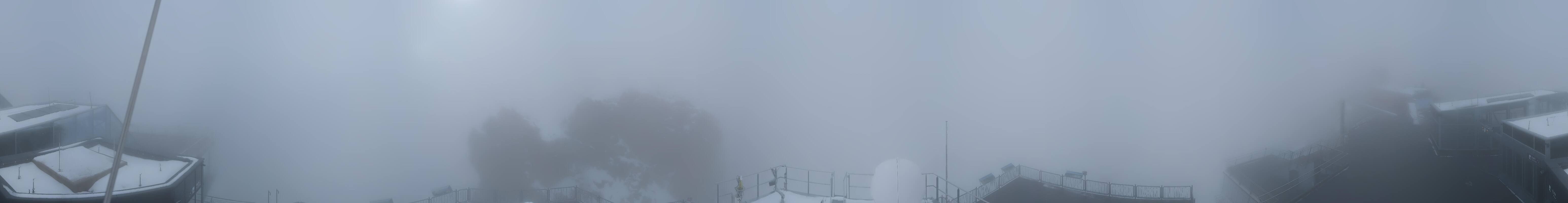 Archiv Foto Webcam Zugspitze: Panoramablick vom Gipfel