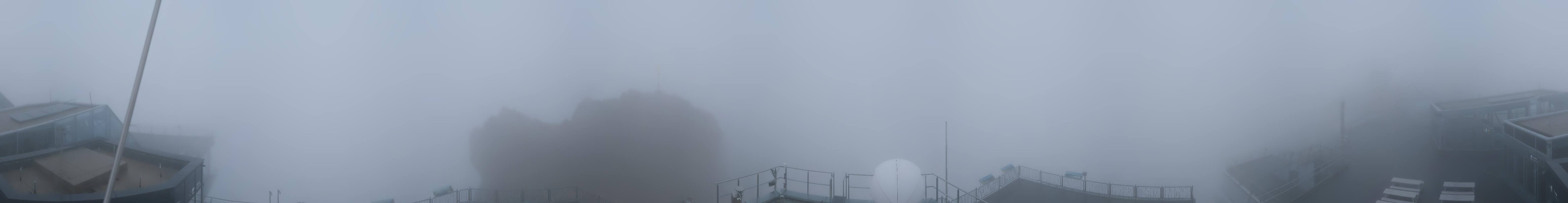 Archiv Foto Webcam Zugspitze: Panoramablick vom Gipfel