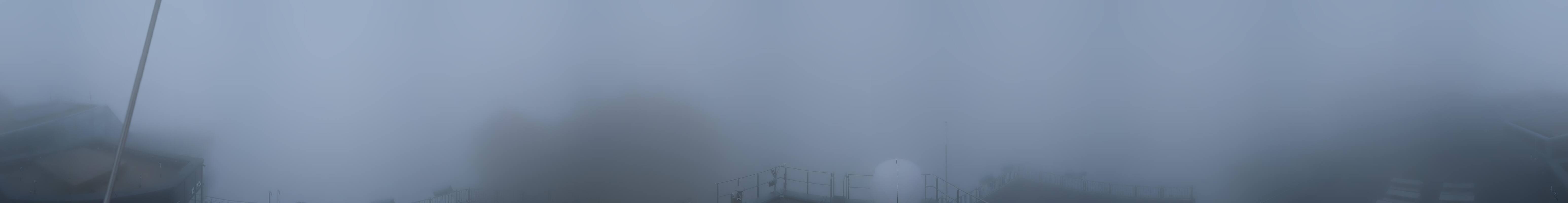Archiv Foto Webcam Zugspitze: Panoramablick vom Gipfel