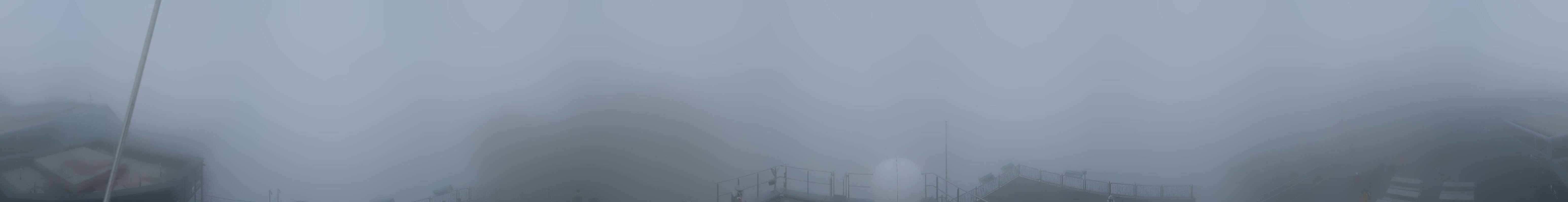 Archiv Foto Webcam Zugspitze: Panoramablick vom Gipfel