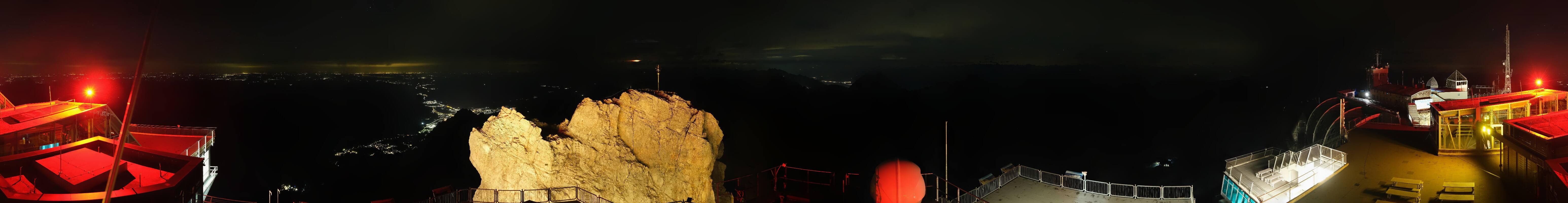 Archiv Foto Webcam Zugspitze: Panoramablick vom Gipfel